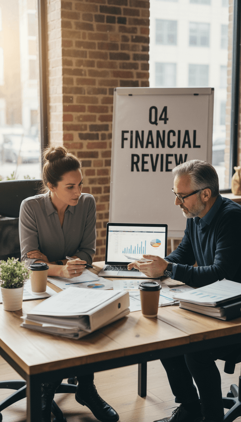 A consultation about monthly financial records and reporting